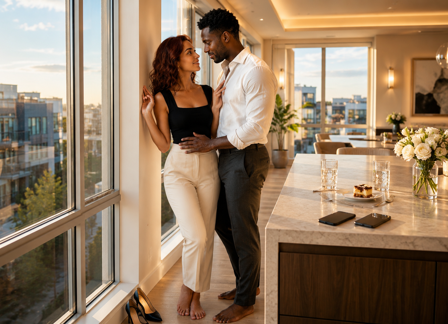 How long should you date before becoming exclusive shown by a dating couple discussing whether they are ready to commit exclusively to each other.